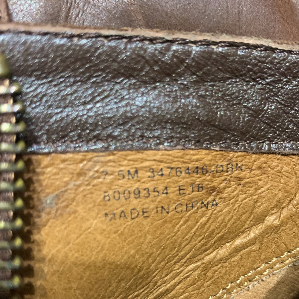 Frye Claude Jodhpur Brown Leather Ankle Booties ~ Style 3476446 ~ Size 7.6 - Picture 10 of 14